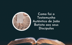 Como foi o Testemunho autêntico de João Batista aos seus Discípulos